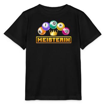 BINGO MASTER Bingo Player Bingo Lover - Stanley/Stella MINI CREATOR Kids’ T-Shirt - black - Front - Mikhail (115cm)