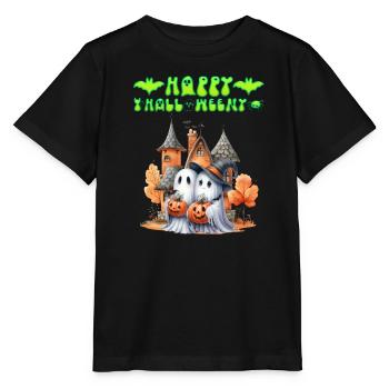HAPPY HALLOWEEN FRÖHLICHES SPUKEN Lustiges - Stanley/Stella Kinder T-Shirt MINI CREATOR  - Schwarz - Vorne - Mikhail (115cm)
