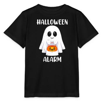 Halloween Enfants Costume HALLOWEEN ALARM Drôle - T-shirt bio MINI CREATOR Stanley/Stella Enfant - noir - Devant - Mikhail (115cm)