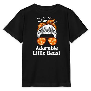 Halloween Kostüm Kinder LIEBLICHER TEUFEL Lustig - Stanley/Stella Kinder T-Shirt MINI CREATOR  - Schwarz - Vorne - Mikhail (115cm)