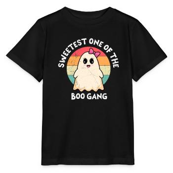Fille d’Halloween LA PLUS MIGNONNE DE LA TROUPE HANTÉE - T-shirt bio MINI CREATOR Stanley/Stella Enfant - noir - Devant - Mikhail (115cm)