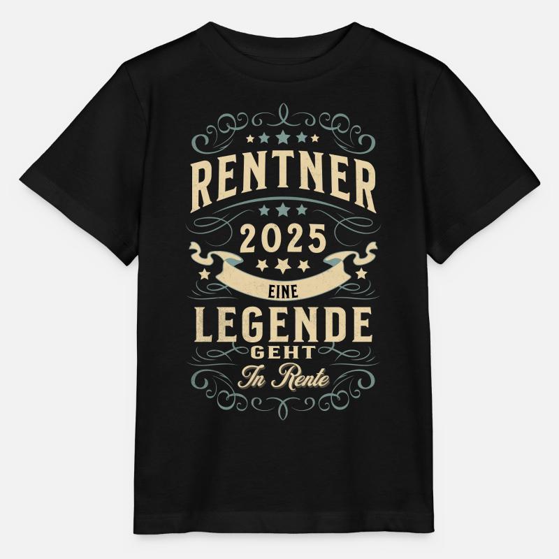 Rentner 2025 - Stanley/Stella Kinder T-Shirt MINI CREATOR  - Schwarz