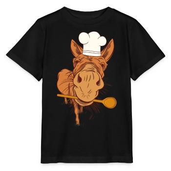 Restaurant Local Hôte Cuisinier Cuisinier Cuisiniers - T-shirt bio MINI CREATOR Stanley/Stella Enfant - noir - Devant - Mikhail (115cm)