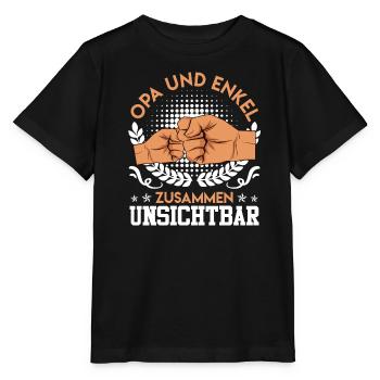OPA UND ENKEL ZUSAMMEN UNSICHTBAR Lustiges - Stanley/Stella Kinder T-Shirt MINI CREATOR  - Schwarz - Vorne - Mikhail (115cm)