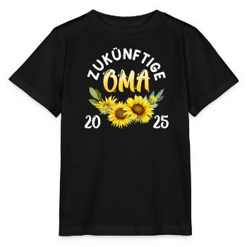 ZUKÜNFTIGE OMA 2025 Großmutter Bald Oma Werdende - Stanley/Stella Kinder T-Shirt MINI CREATOR  - Schwarz - Vorne - Mikhail (115cm)
