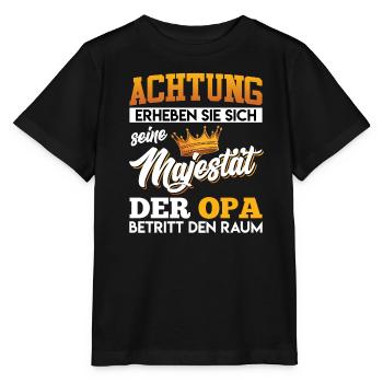 Opi ACHTUNG ERHEBEN SIE SICH MAJESTÄT DER - Stanley/Stella Kinder T-Shirt MINI CREATOR  - Schwarz - Vorne - Mikhail (115cm)
