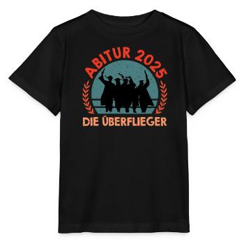 ABITUR 2025 DIE ÜBERFLIEGER Abiturient Lustiges - Stanley/Stella Kinder T-Shirt MINI CREATOR  - Schwarz - Vorne - Mikhail (115cm)