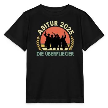 ABITUR 2025 DIE ÜBERFLIEGER Abiturient Lustiges - Stanley/Stella Kinder T-Shirt MINI CREATOR  - Schwarz - Vorne - Mikhail (115cm)