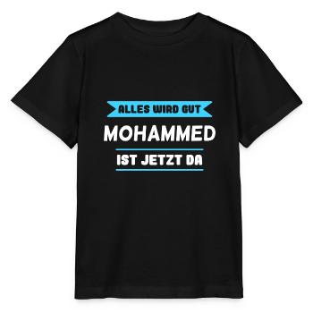 Mohammed Name Design für stolze Mohammeds - Stanley/Stella Kinder T-Shirt MINI CREATOR  - Schwarz - Vorne - Mikhail (115cm)