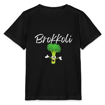 Brokkoli - Stanley/Stella Kinder T-Shirt MINI CREATOR  - Schwarz - Vorne - Mikhail (115cm)