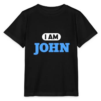John Name Saying für stolze Johns - Stanley/Stella Kinder T-Shirt MINI CREATOR  - Schwarz - Vorne - Mikhail (115cm)