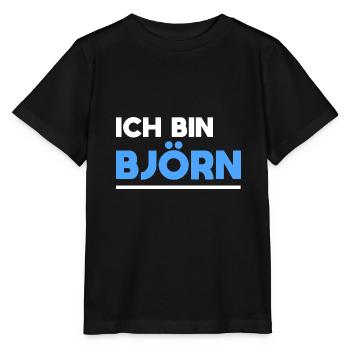 Björn Name Spruch für stolze Björns - Stanley/Stella Kinder T-Shirt MINI CREATOR  - Schwarz - Vorne - Mikhail (115cm)
