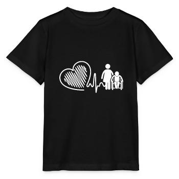 Nursing Aide Heartbeat - Stanley/Stella MINI CREATOR Kids’ T-Shirt - black - Front - Mikhail (115cm)