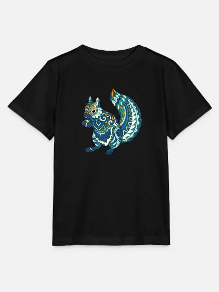 Écureuil - T-shirt bio MINI CREATOR Stanley/Stella Enfant - noir