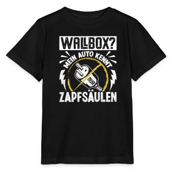 Gas Fahrer WALL BOX MEIN AUTO KENNT ZAPFSÄULEN - Stanley/Stella Kinder T-Shirt MINI CREATOR  - Schwarz - Vorne - Mikhail (115cm)