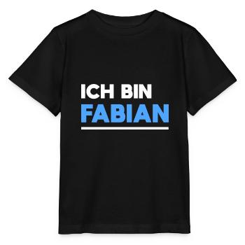 Fabian Name Spruch für stolze Fabians - Stanley/Stella Kinder T-Shirt MINI CREATOR  - Schwarz - Vorne - Mikhail (115cm)