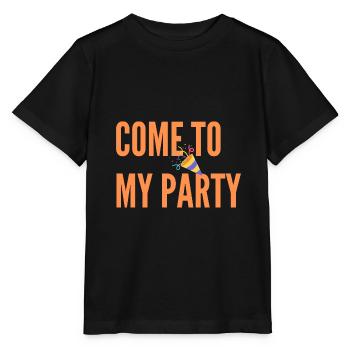 Komm zu meiner Party - Stanley/Stella Kinder T-Shirt MINI CREATOR  - Schwarz - Vorne - Mikhail (115cm)