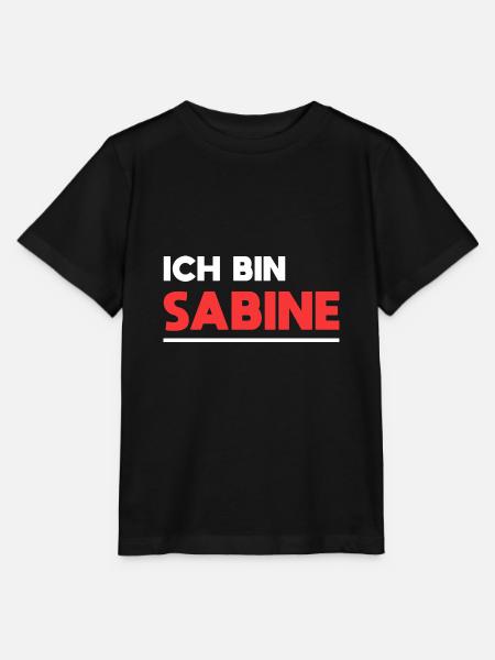Sabine Name Spruch für stolze Sabines - Stanley/Stella Kinder T-Shirt MINI CREATOR  - Schwarz