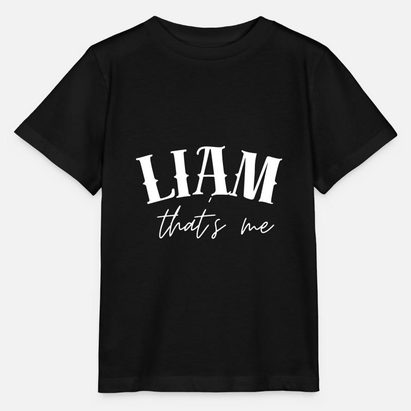 Liam Nom Cadeaux Liam Prénom - T-shirt bio MINI CREATOR Stanley/Stella Enfant - noir