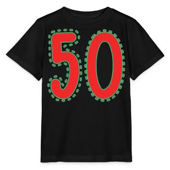 50. 50 ANS. 50e ANNIVERSAIRE. ANNIVERSAIRE 50 ANS. - T-shirt bio MINI CREATOR Stanley/Stella Enfant - noir - Devant - Mikhail (115cm)