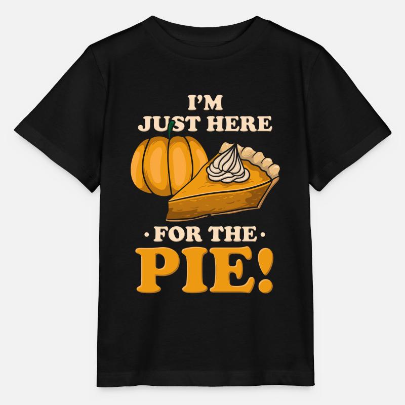 Thanksgiving I'm Just Here For The Pie - Stanley/Stella MINI CREATOR Kids’ T-Shirt - black