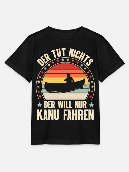 Kanu Kanufahrer Kanufahren - Stanley/Stella Kinder T-Shirt MINI CREATOR - Schwarz