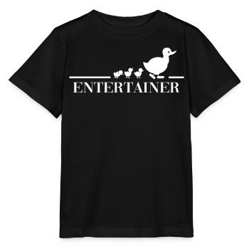 landleben entertainer bauernhof ente dorfleben - Stanley/Stella Kinder T-Shirt MINI CREATOR  - Schwarz - Vorne - Mikhail (115cm)