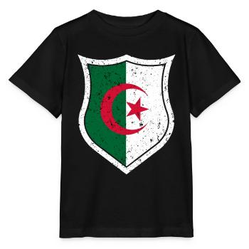Algerien - Stanley/Stella Kinder T-Shirt MINI CREATOR  - Schwarz - Vorne - Mikhail (115cm)