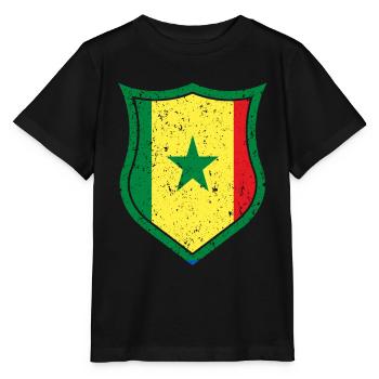 Sénégal - T-shirt bio MINI CREATOR Stanley/Stella Enfant - noir - Devant - Mikhail (115cm)