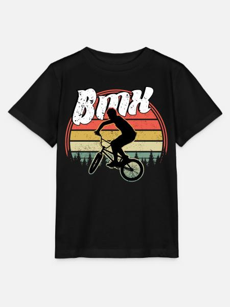 BMX / Bmx Bike / Bike / Gift / Cyclist - Stanley/Stella MINI CREATOR Kids’ T-Shirt - black