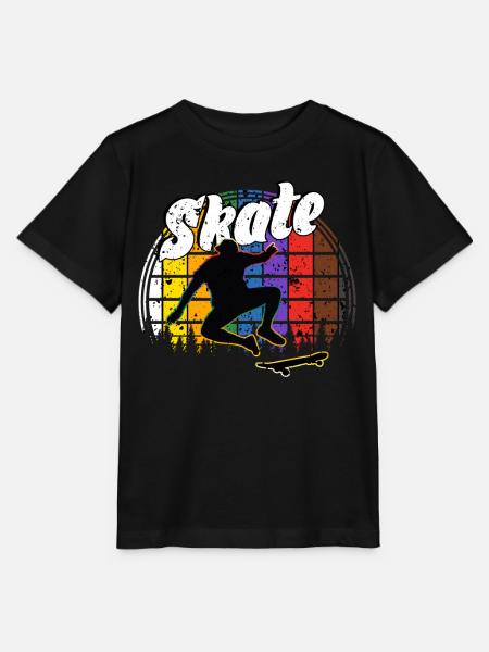 Skateboard Freestyle - Stanley/Stella Kinder T-Shirt MINI CREATOR  - Schwarz