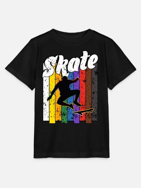 Skateboard Freestyle - Stanley/Stella Kinder T-Shirt MINI CREATOR  - Schwarz