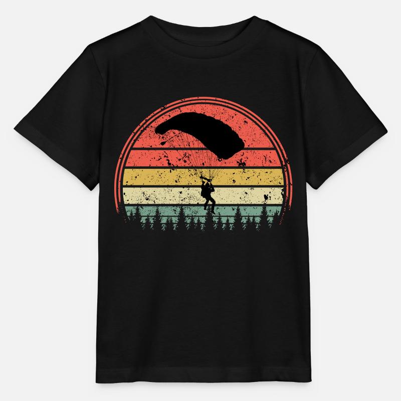 Fallschirm - Stanley/Stella Kinder T-Shirt MINI CREATOR - Schwarz