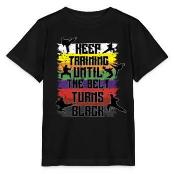 Karaté - T-shirt bio MINI CREATOR Stanley/Stella Enfant - noir - Devant - Mikhail (115cm)