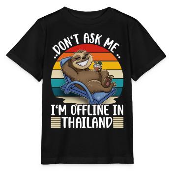 Thailand Vacation Trip - Stanley/Stella MINI CREATOR Kids’ T-Shirt - black - Front - Mikhail (115cm)
