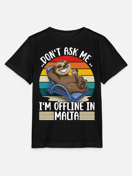 Malta Urlaub Reise - Stanley/Stella Kinder T-Shirt MINI CREATOR - Schwarz