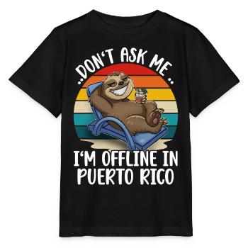 Puerto Rico Vacation Travel - Stanley/Stella MINI CREATOR Kids’ T-Shirt - black - Front - Mikhail (115cm)