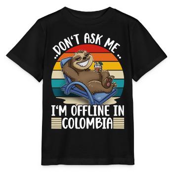 Vacances Colombie - T-shirt bio MINI CREATOR Stanley/Stella Enfant - noir - Devant - Mikhail (115cm)