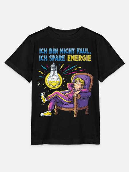 Energiegeladenes Chill-Design mit Glühbirne - Stanley/Stella Kinder T-Shirt MINI CREATOR - Schwarz