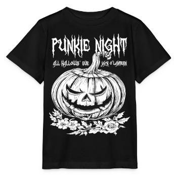 Punkie Night Jack O'Lantern White Design - Stanley/Stella MINI CREATOR Kids’ T-Shirt - black - Front - Mikhail (115cm)