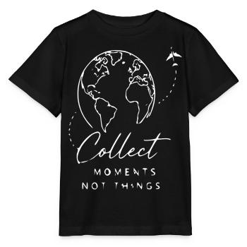 World Tour: Collect Moments, Not Things - Stanley/Stella MINI CREATOR Kids’ T-Shirt - black - Front - Mikhail (115cm)