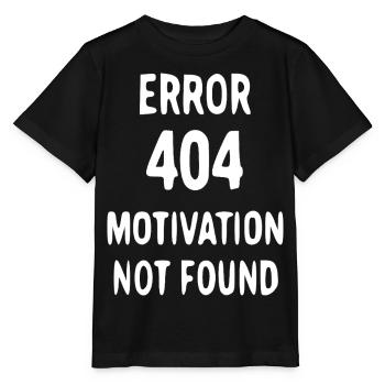 Fehlende Motivation 404 - Stanley/Stella Kinder T-Shirt MINI CREATOR  - Schwarz - Vorne - Mikhail (115cm)