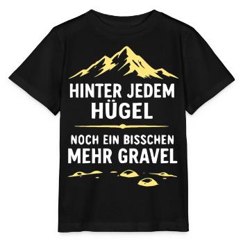 Hinter jedem Hügel Gravel - Stanley/Stella Kinder T-Shirt MINI CREATOR  - Schwarz - Vorne - Mikhail (115cm)