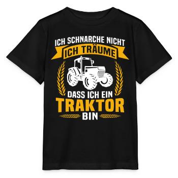 Ich Ein Traktor Bin - Stanley/Stella Kinder T-Shirt MINI CREATOR  - Schwarz - Vorne - Mikhail (115cm)