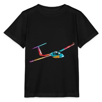 Glider Glider Pilot - Stanley/Stella MINI CREATOR Kids’ T-Shirt - black - Front - Mikhail (115cm)