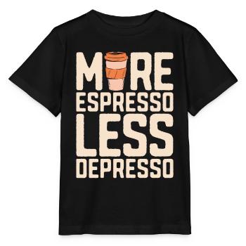 Santé mentale Buveur de café mental - T-shirt bio MINI CREATOR Stanley/Stella Enfant - noir - Devant - Mikhail (115cm)