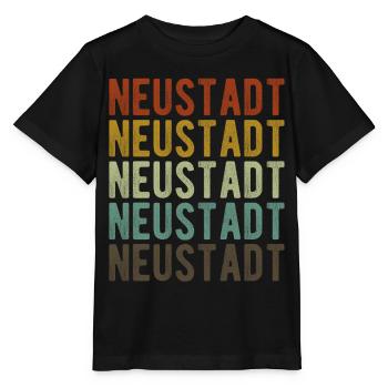 Neustadt Stadt Retro Vintage - Stanley/Stella Kinder T-Shirt MINI CREATOR  - Schwarz - Vorne - Mikhail (115cm)