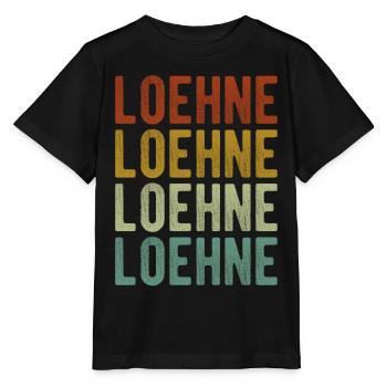 Loehne Stadt Retro Vintage - Stanley/Stella Kinder T-Shirt MINI CREATOR  - Schwarz - Vorne - Mikhail (115cm)