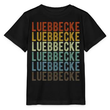 Luebbecke City Rétro Vintage - T-shirt bio MINI CREATOR Stanley/Stella Enfant - noir - Devant - Mikhail (115cm)