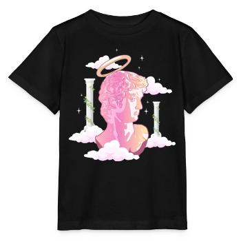 Angelcore Aesthetic Angel David Michelangelo Griec - Stanley/Stella Kinder T-Shirt MINI CREATOR  - Schwarz - Vorne - Mikhail (115cm)